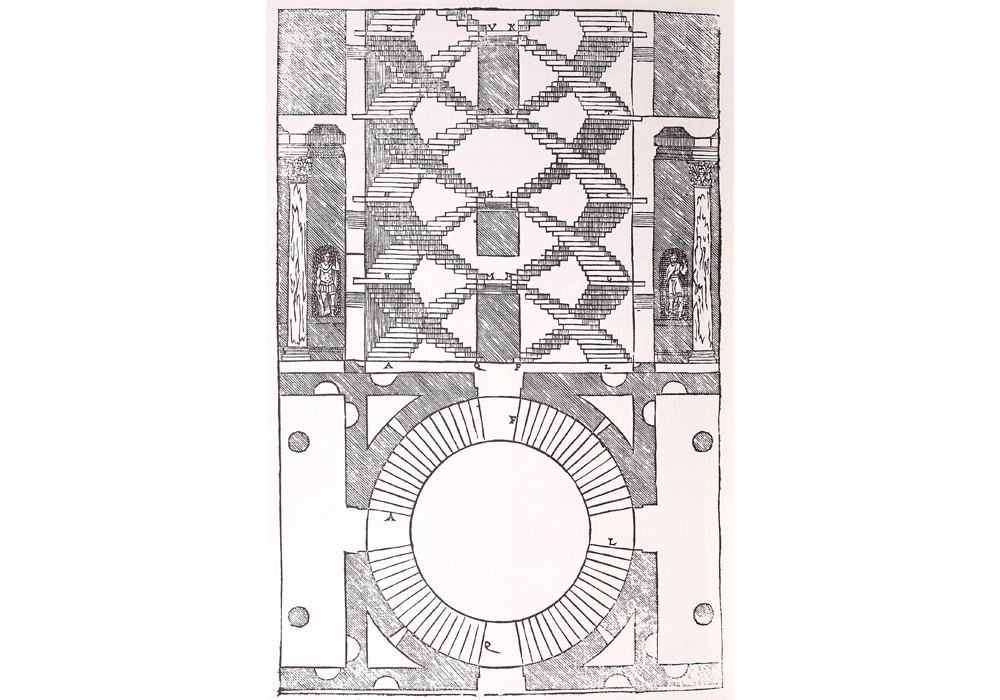 Libro primero arquitectura-Paladio-Praves-Lasso-Incunables y Libros Antiguos-libro facsimil-Vicent Garcia Editores-6 escalera caracol